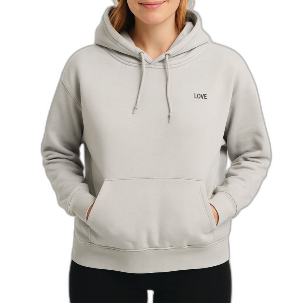 H&M Women’s Basic LOVE Embroidered Fleece Hoodie | Size Small